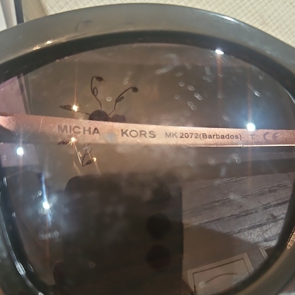 Michael Kors Black Aviator Sunglasses with Dark-Tinted Lenses - Picture 2 of 6